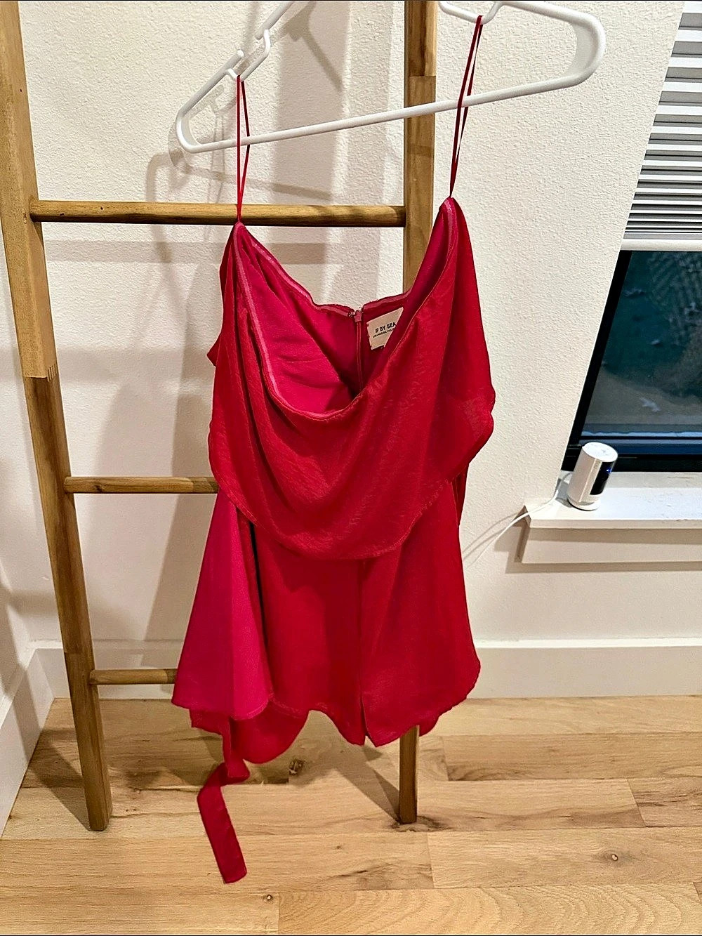 If By Sea Cowl Neck Romper in Pink Size Small Like New